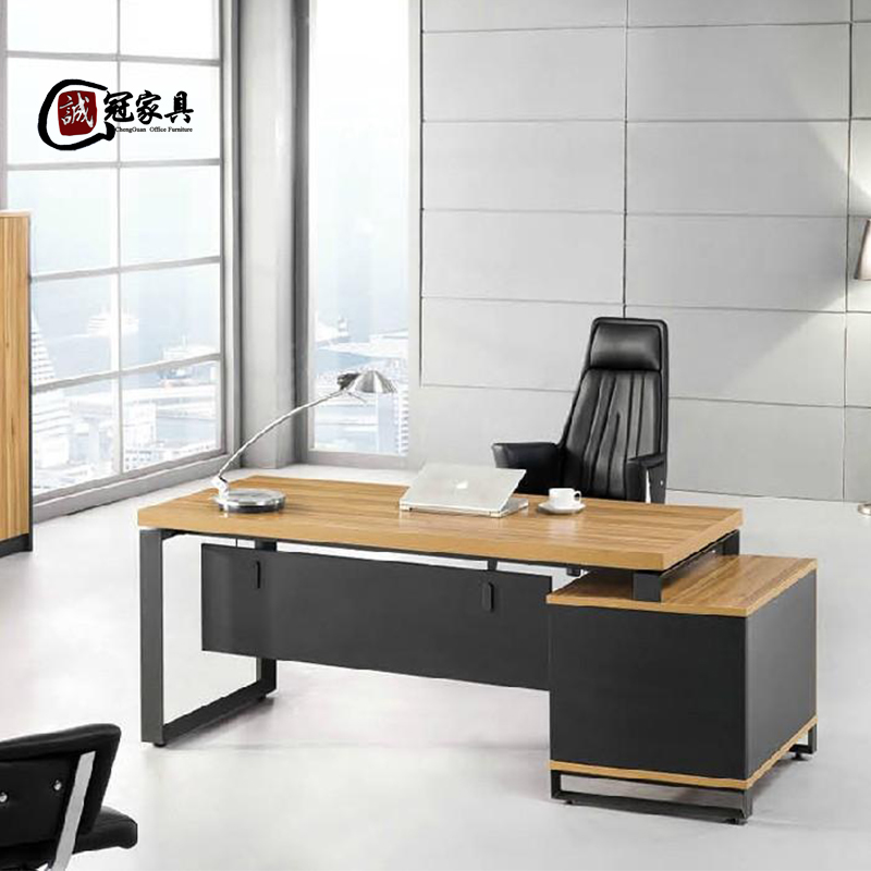 Office furniture head desk manager table large and small class desk single office Out of table minimalist Hyundai boss table and chairs