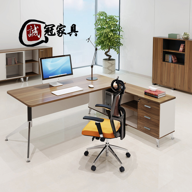 Chengguan Office Furniture New Minimalist Modern Old Boss Table Baked Lacquered Fashion Supervisor Desk Chair Office Chair