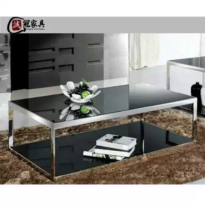 Modern simple small apartment living room office coffee table Fashion tempered glass coffee table Kung Fu tea table CJZY-922