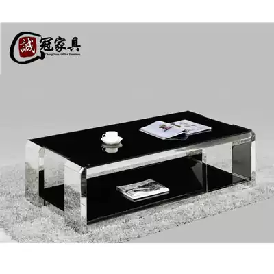 Modern simple small apartment living room office coffee table Fashion tempered glass coffee table Kung Fu tea table CJZY-99865