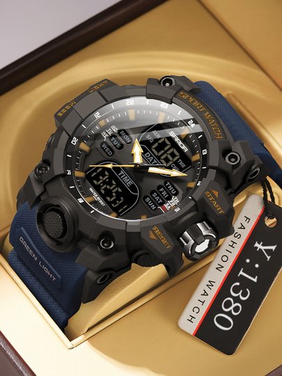 多功能运动电子表男士户外闹钟计时防水特种兵初高中学生手表夜光