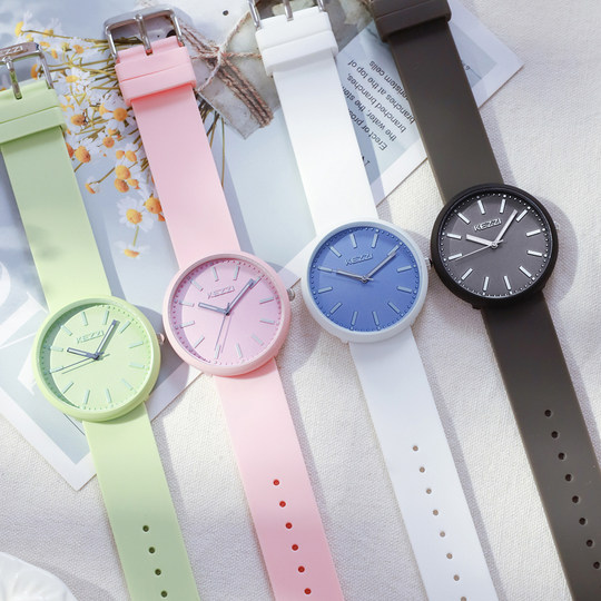 Women's Watch Cute Jelly Mechanical Children's Watch for Middle and High School Students Boys Sports Silicone Waterproof Luminous Quartz Watch