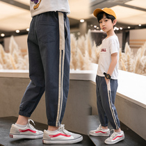 2020 Summer new boy casual pants ten-year-old boy foreign air lenient Korean version children sports thin pants