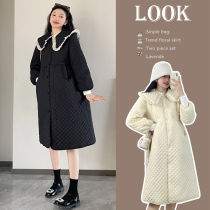 Next Kiss Maternity Wear Autumn and Winter 2023 New Style Fashionable Thickened Cotton Clothes Cotton Jackets Fashionable Jackets Women