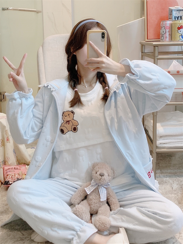UK Next Kiss lunar subsuit Winter style gush thickened postpartum breastfeeding air cotton December Maternity dress