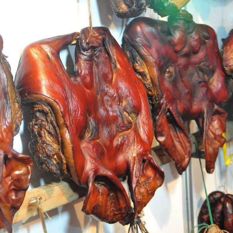 Three catties Zhengzong pig's pig's head face meat Ench home-made farmhouse homemade smoked and cured meats pork face meat