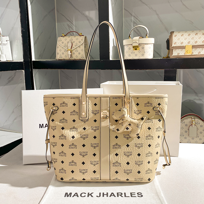 Mack Jharles Spring Large Bag High-End Tote Bag Large Capacity Bag 2026 New Style Shoulder Commuter Bag