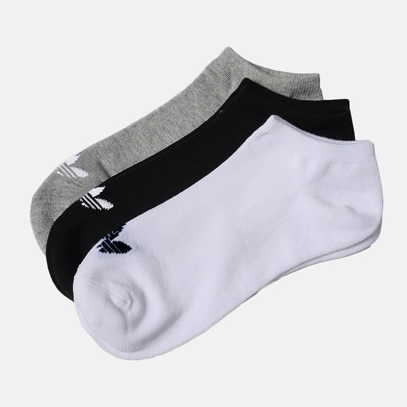 Adidas Trefoil No-Show Socks Men's Socks Women's Socks 2025 Summer New Short Socks Thin Sports Socks Trendy Ab3889