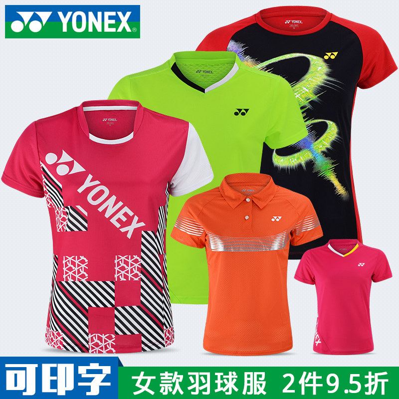 YONEX Unix badminton suit YY women's sports shirt T-shirt breathable quick-drying summer print