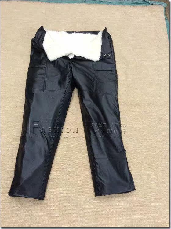 Pantalon cuir homme droit pour hiver - Ref 1492352 Image 7