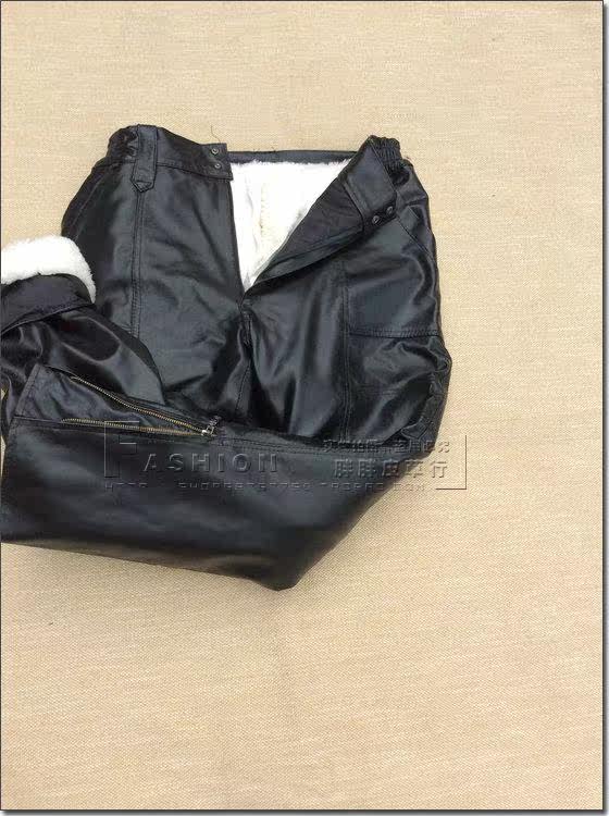 Pantalon cuir homme droit pour hiver - Ref 1492352 Image 10