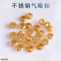 Stainless steel eyelet buckle vegetable basket bag eyelet button shoes and hats breathable holes knock rivets handmade DIY hardware accessories