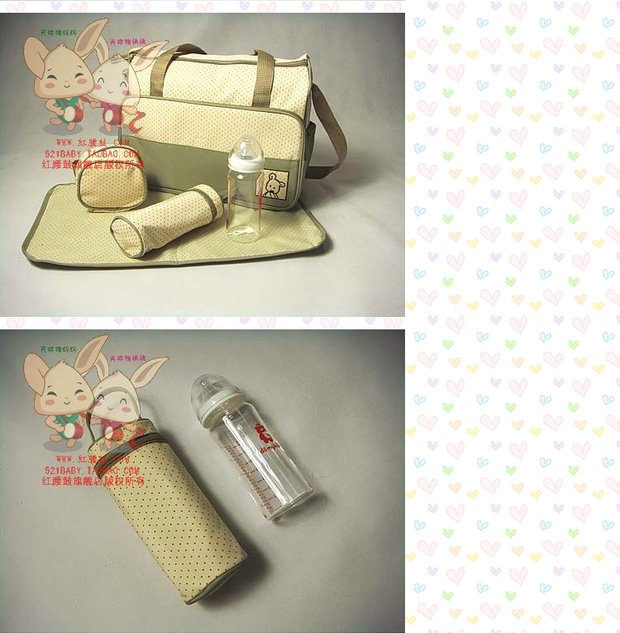 Thời trang túi xác ướp công suất lớn đa chức năng chéo túi Mummy túi mẹ gói bà mẹ và phụ nữ mang thai túi phụ nữ - Túi / túi Baby bộ túi xách 4 chi tiết cho mẹ và bé
