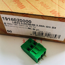 1916020000 Germany Weidmuller connector LM2N 5 08 06 90 3 5SN GN BX