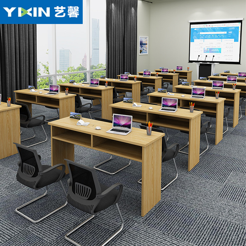 Office furniture staff training desk conference table double 2 people 3 bar table long table campus student class table and chairs combination