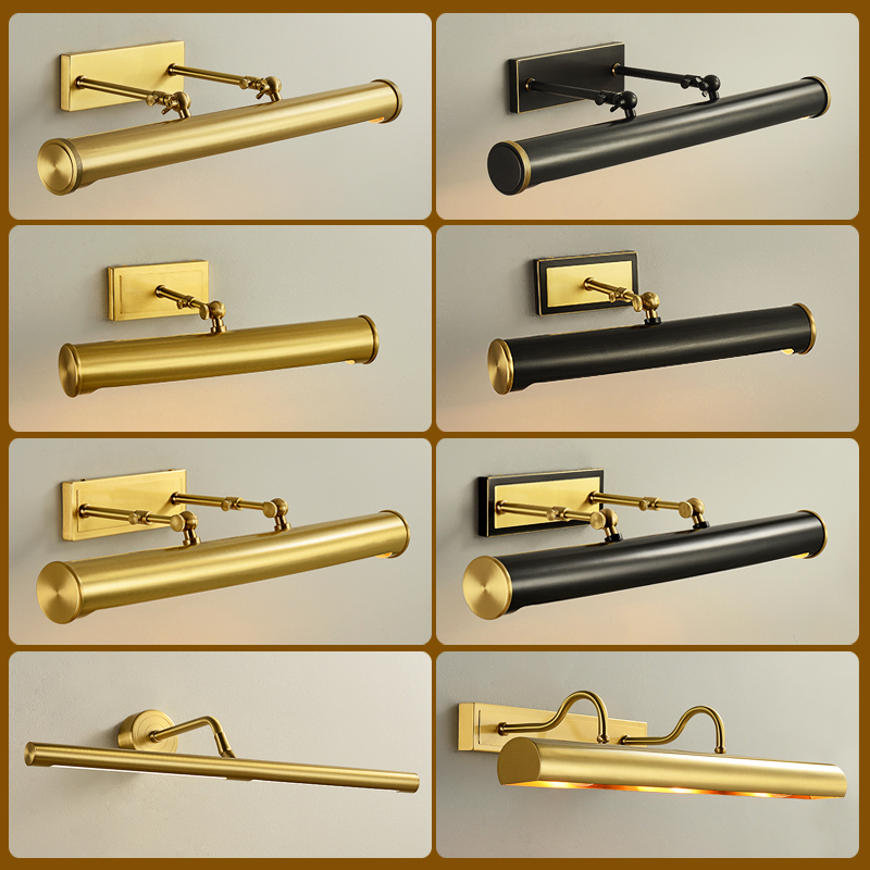 All-bronze mirror front light to figure private custom make-up room Bathroom Mirror Light Wall Photo lamp LED illuminated billboard light