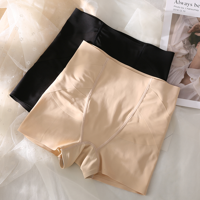 Close-up Hip Butt waist Barbie Tight Body Shorts Women Shorts Outside Wearing safe hitting bottom slimmer Honey Peach No Mark Ice Silk Summer