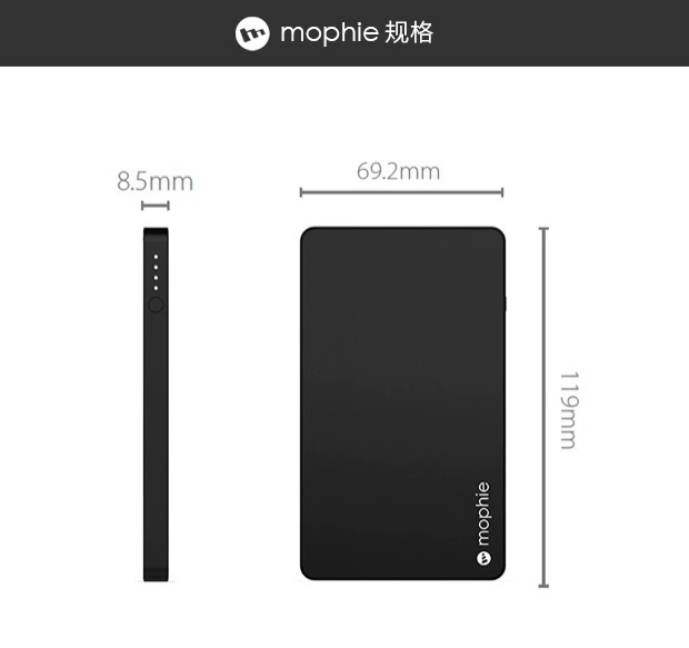 Mophie slim mini mini apple điện thoại di động 3000 mAh sạc di động - Ngân hàng điện thoại di động sạc dự phòng arun