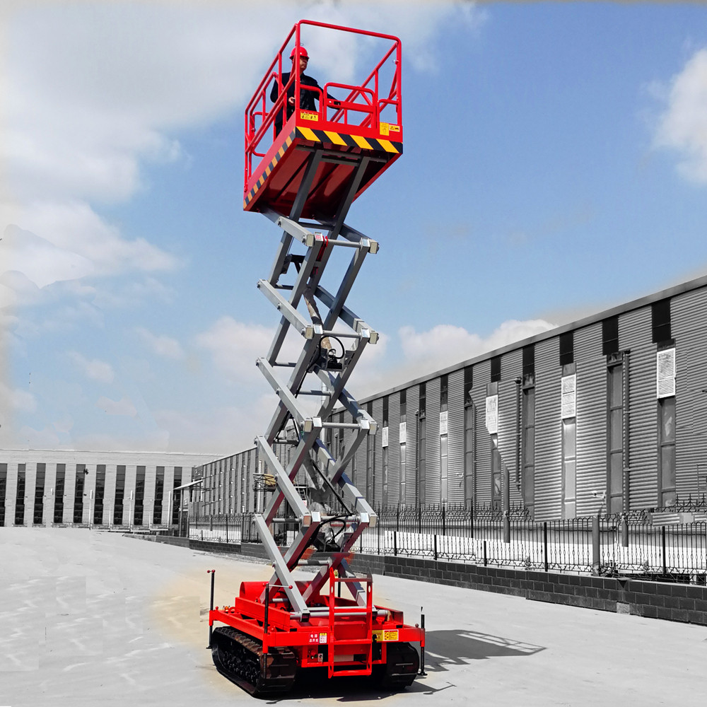 Crawler Lifting Platform Automatic Remote Control Custom Design Lifting Platform 12m Diesel Engine Type Lift