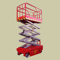 Self-walking elevator mobile scissor electric drive mini electric full hydraulic small automatic lifting platform