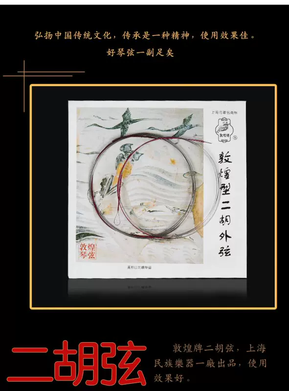 Thương hiệu Đôn Hoàng dây đàn dây đàn nhị âm Dây đàn nhị dây chuỗi âm thanh đặc biệt bên trong và bên ngoài - Phụ kiện nhạc cụ Capo guitar