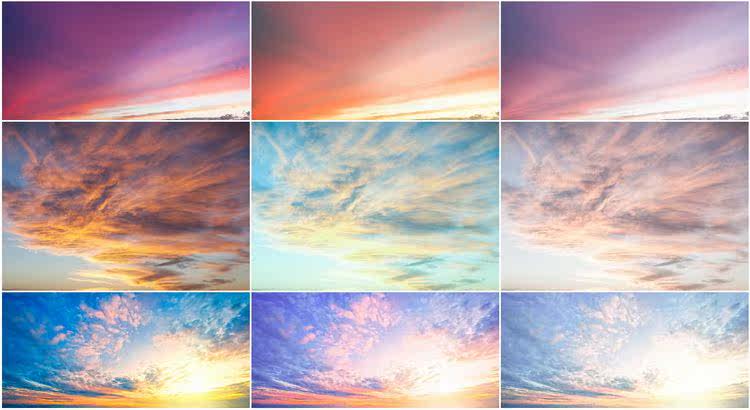 166组高清天空云彩叠加合成前景图片JPG摄影海报广告创意设计素材 vip免费下载