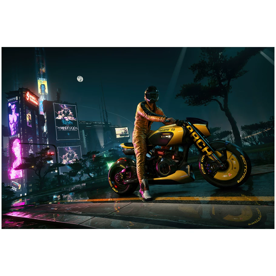 Постер игры Cyberpunk 2077, периферийное спортивное авто, металлический стиль, настенное стикер-комната, общежитие, спальня, декоративная картина