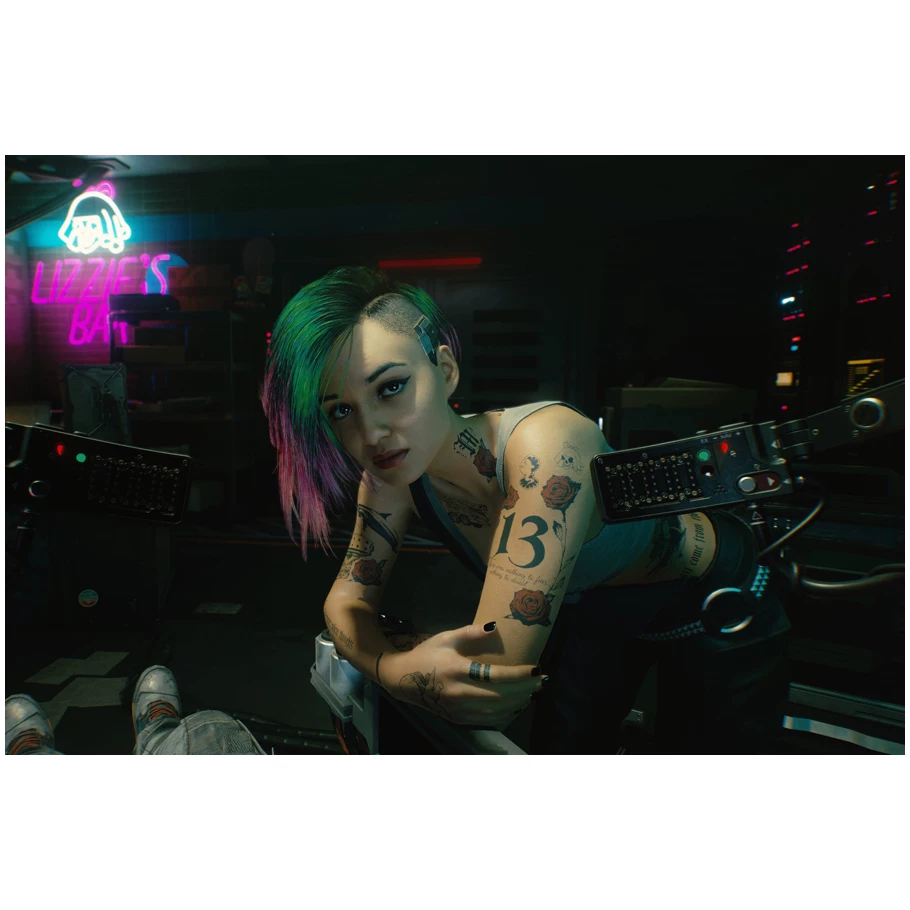 Постер игры Cyberpunk 2077, периферийное спортивное авто, металлический стиль, настенное стикер-комната, общежитие, спальня, декоративная картина