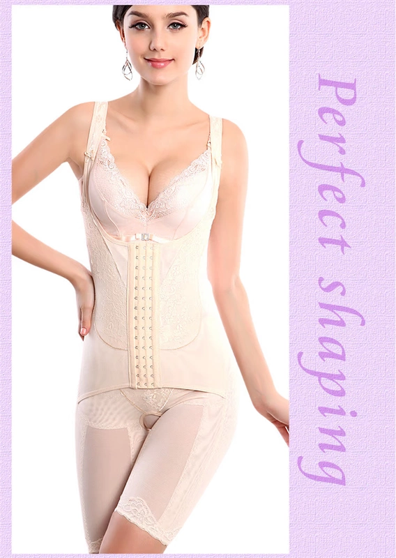 Tingting Yimei corset sau sinh Áo lót bụng Cung điện sức sống từ jumpsuit Quần áo làm đẹp đích thực bộ quần áo định hình cơ thể