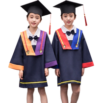 Kindergarten Doctoral Clothes Childrens Bachelors Clothes Graduation Photo Clothing Toddler Doctoral Hat Primary School Students Graduation Dress Summer