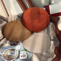 Berehat Children Autumn Winter Han Prints 100 lap day series Winter Soft Sister Beilely Painter Hat Cute Inron Pumpkin Cap