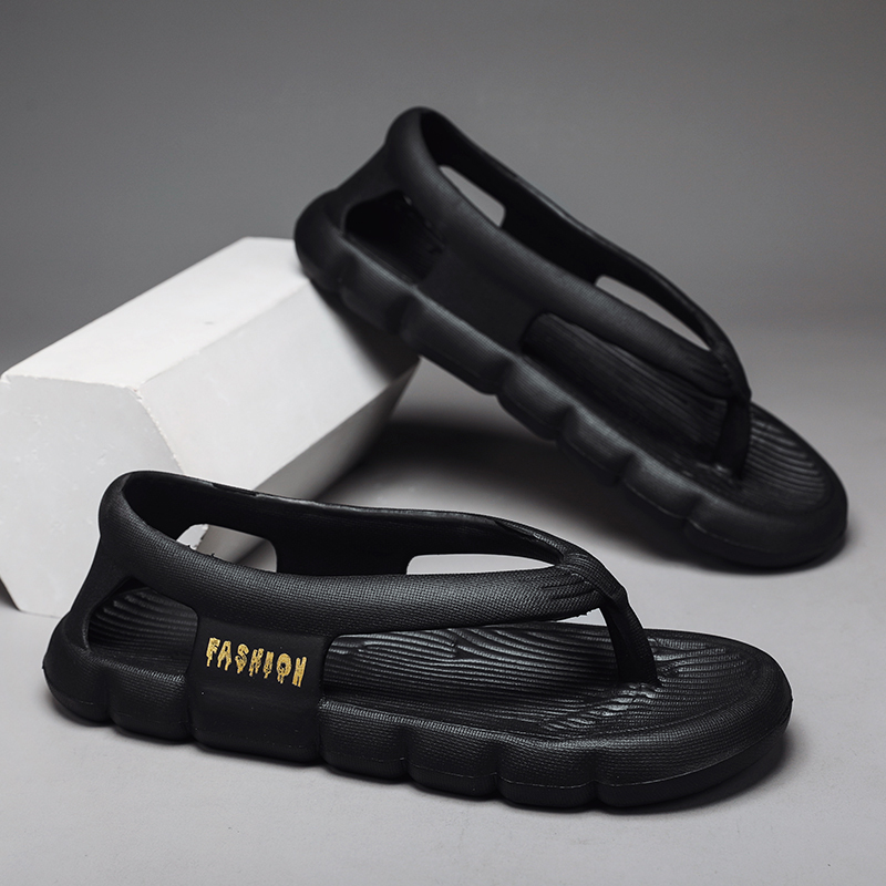 Men's Summer Driving Sandals with a Stepping-On-Clouds Feel, Non-Slip Soft Sole with Heel, Beach Slippers for Outdoor Wear