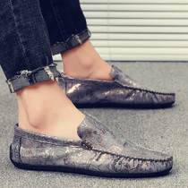 Doudou shoes mens 2021 new summer mens shoes versatile trend casual cloth shoes social spirit guy lazy tide shoes