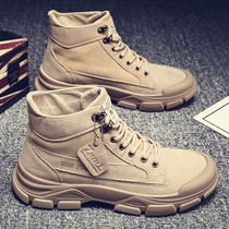 Mens Shoes 2021 New Autumn Martin Boots High British Vintage Joker Tooty Boots Desert Boots Desert Boots Autumn trendy shoes