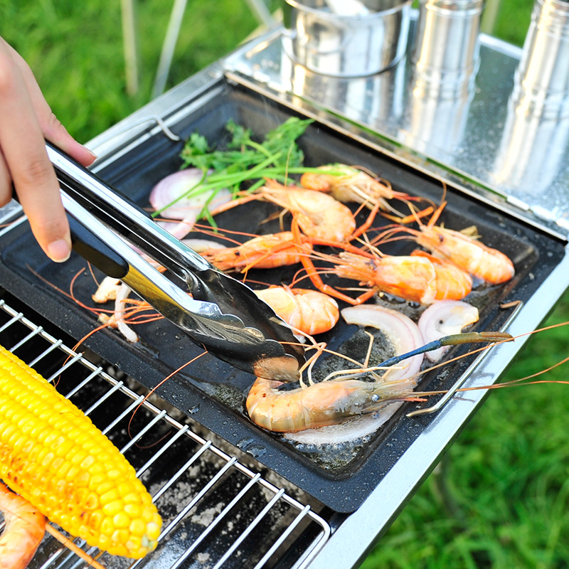 Barbecue not stained with pantry Outdoor Barbecue Grill with tool Barbecue Pan Non Stick Korean Shallow Barbecue Pan Fried Meat Dishes