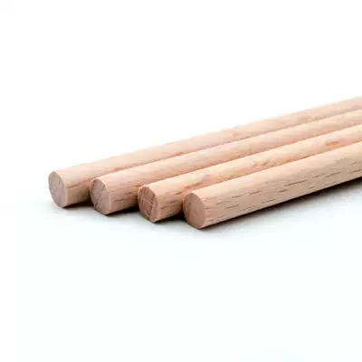 Imported beech round rod 8mm diameter wooden rod manufacturers direct supply flash promotion