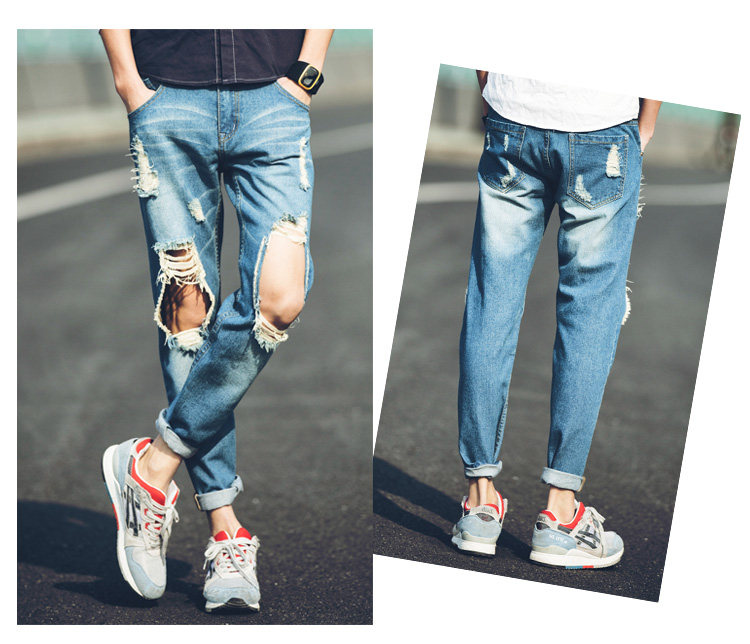 Jeans pour adolescent droite en vrac pour été - Ref 1461984 Image 11