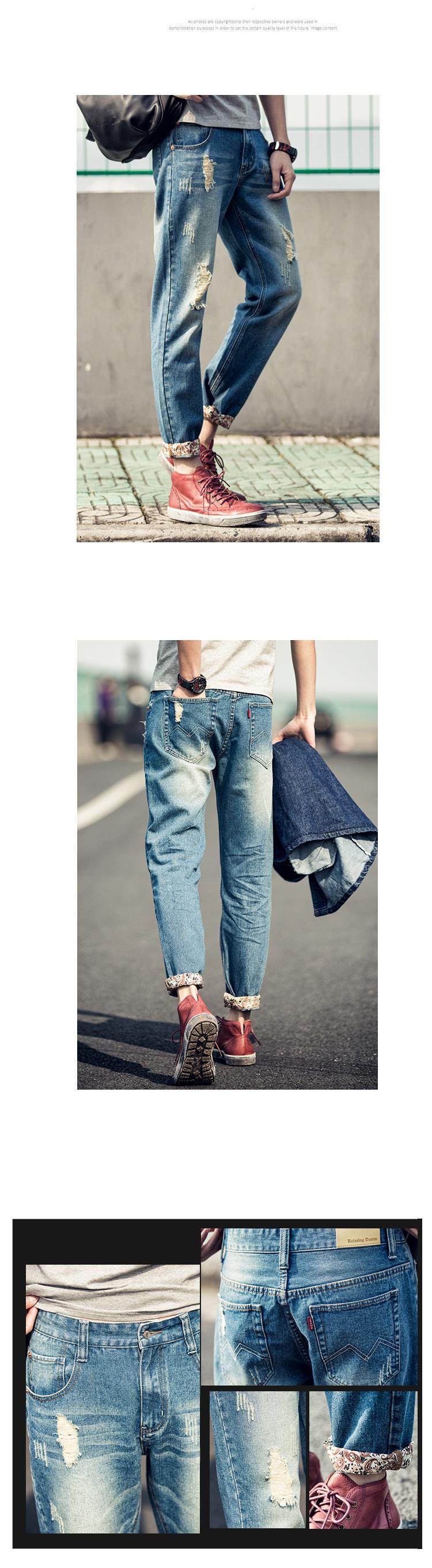 Jeans pour adolescent droite en vrac pour été - Ref 1461984 Image 22