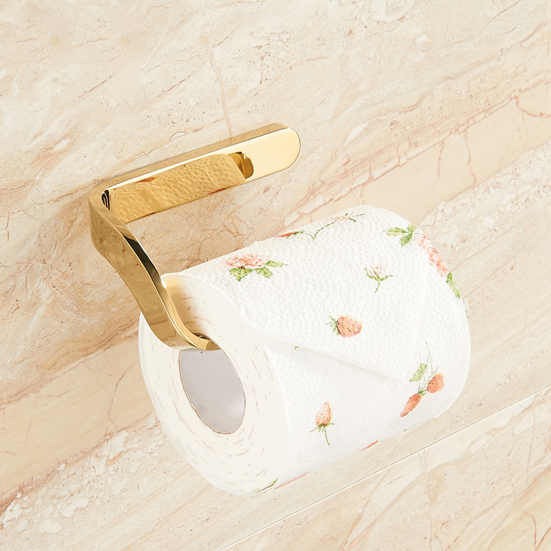 Laier Nordic creative tissue holder Roll toilet paper holder Non-perforated toilet paper shelf Powder room toilet paper box Roll toilet paper tube