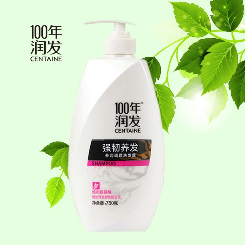 100 years of moist hair, strong and tough hair care shampoo 750g men and women general large size hair care shampoo