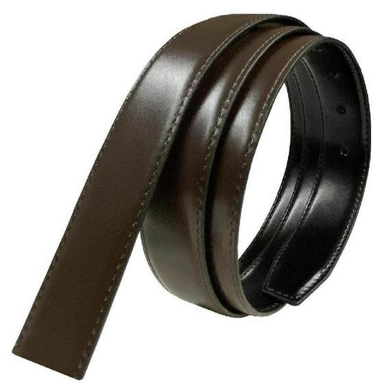 Durabelt 남성용 벨트 벨트 정품 가죽 순수 가죽 1-3/8 (35mm) 와이드 벨트 버클 없음 내구성 정품 1284