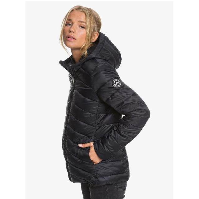 ROXY ເສື້ອຄຸມສັ້ນຂອງຜູ້ຍິງ top jacket cotton coat solid color short warm casual authentic ERJJK03388