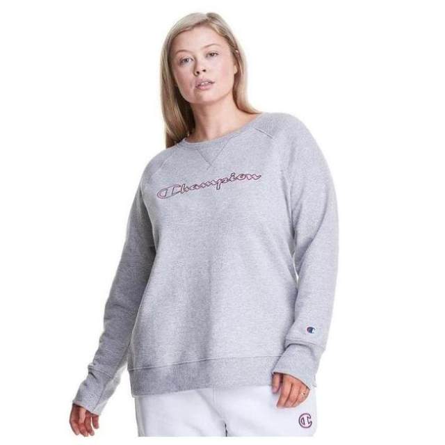 CHAMPION Women's Sweater Round Neck Long Sleeve Comfortable Versatile Casual Bottoming Shirt Simple Trendy Authentic 4909062