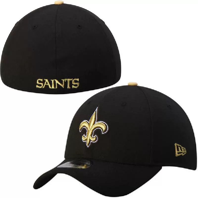 NFL nam NFL nam bóng chày Mũ thể thao Cổ điển thêu màu đen New Orleans Saints Huấn luyện thở chính hãng 1706665 - Mũ thể thao