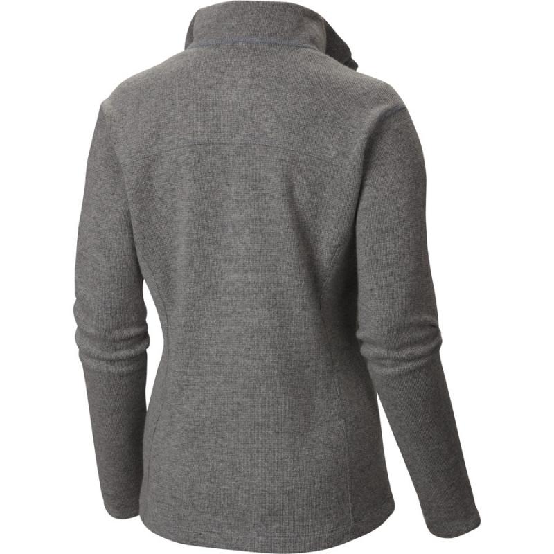 Mỹ gửi thư trực tiếp Mountain Hardwear B6608T màu rắn nửa chiều cao zip ngắn áo len nữ - Áo len thể thao / dòng may áo len nam trung niên