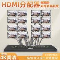 HDMI分配器4K1进16出3x3拼接1x10电视卖场一分八分屏器一拖四1x2