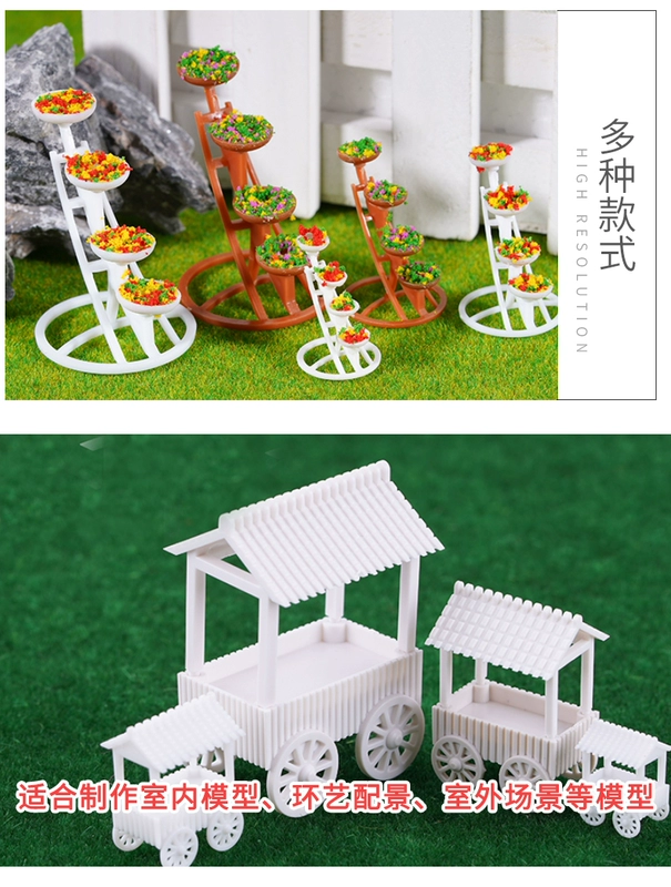 cảnh tay mô phỏng DIY liệu mô hình bảng Cát xây dựng với vua Square Park hoa phao trồng hoa trên giường