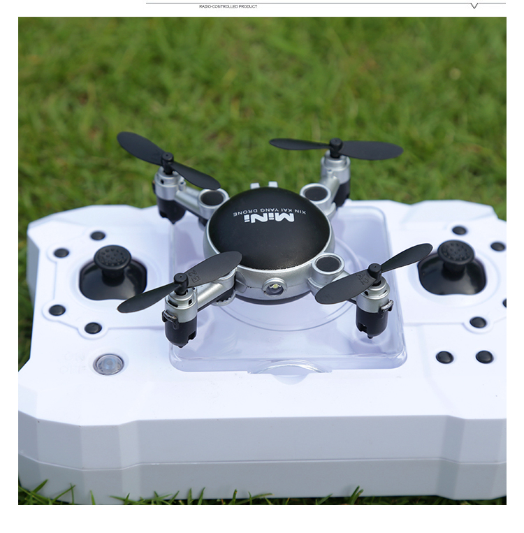 Máy bay điều khiển từ xa mini siêu nhỏ HD nhỏ máy bay bốn trục gấp máy bay không người lái đồ chơi trên không nhà đồ chơi cho bé