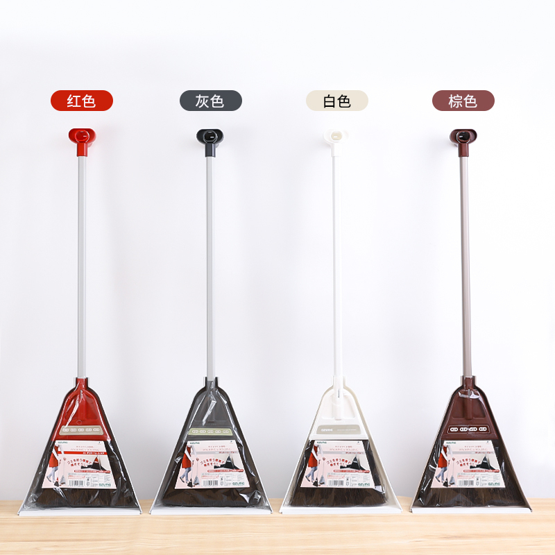 Japanese Imported Azuma Natural Palm Broom and Dustpan Set, Household Lazy Broom, Sweeping Tool