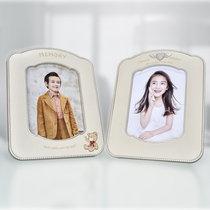 8-inch leather Crystal photo frame set-up frame childrens photo studio baby photo development Photo customized printing customized